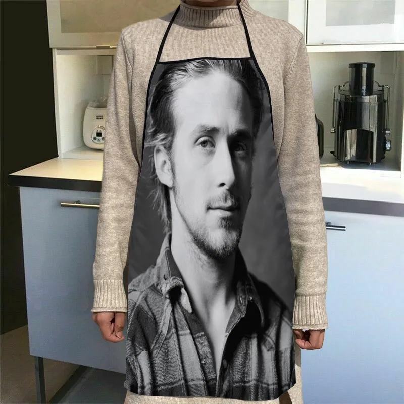 Grembiule da cucina personalizzato Ryan Gosling grembiule da cucina per feste da pranzo accessori da forno per adulti strumenti per la pulizia