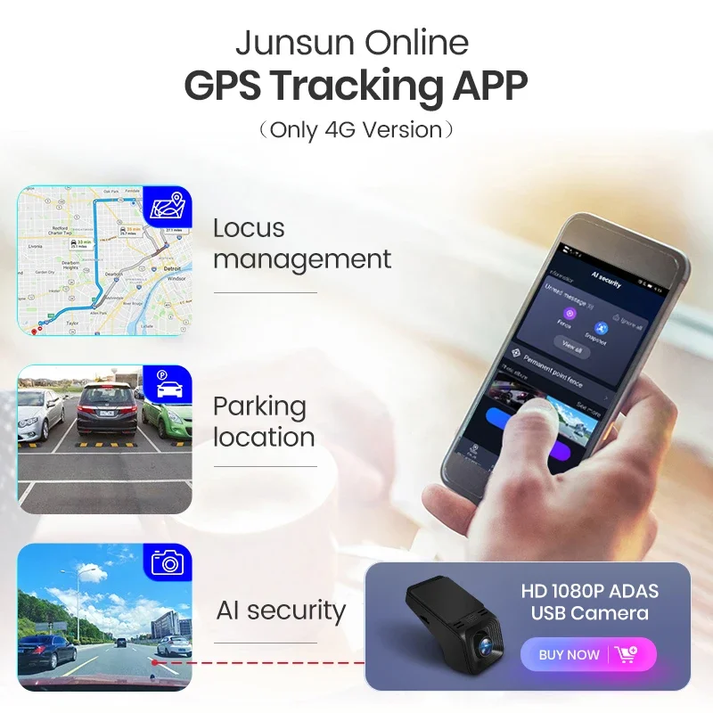 Only For Junsun Android Multimedia player remote control adas dvr FHD 1080P or 720P