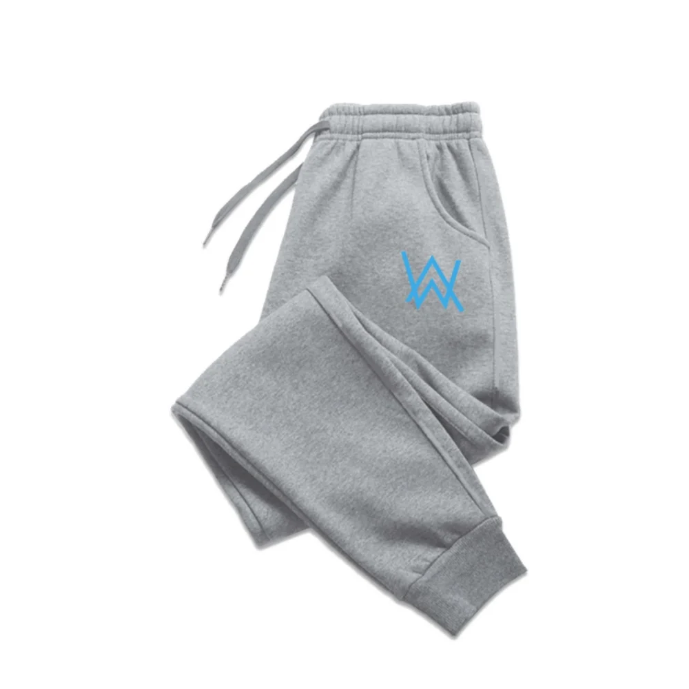 2026 الراقية الصوف Sweatpants المطبوعة للجنسين الدافئة تشغيل قيعان اليومية الرياضة في الهواء الطلق عادية كل مباراة السراويل الخريف الشتاء #2