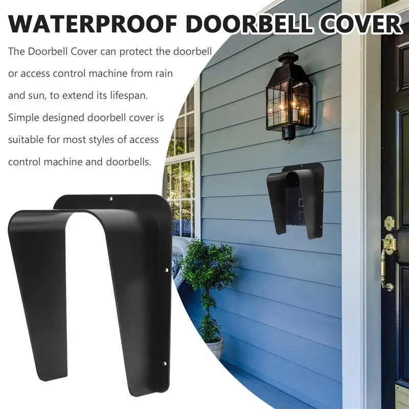 Cover Doorbell Rain Shell Door Acrylic Rainproof Access Keypad Machine Attendance Box Lock Window Outdoor Protection Shield