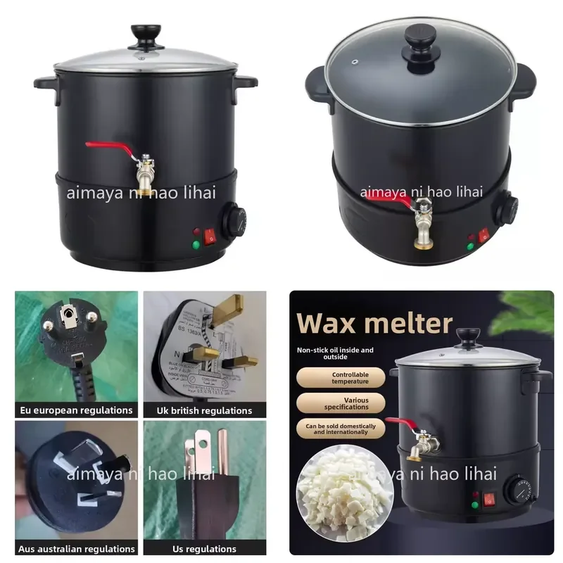 Electric Wax Melter Pot Non Stick Quick Heating Candle Making Machine DIY Scented Candle Craft Tool
