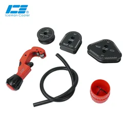IceManCooler Custom Liquid Cooling 10X14MM Hard Tube Bend Aluminum Tools Kit For OD14 MM PETG,Acrylic Rigid Tube,6 In 1