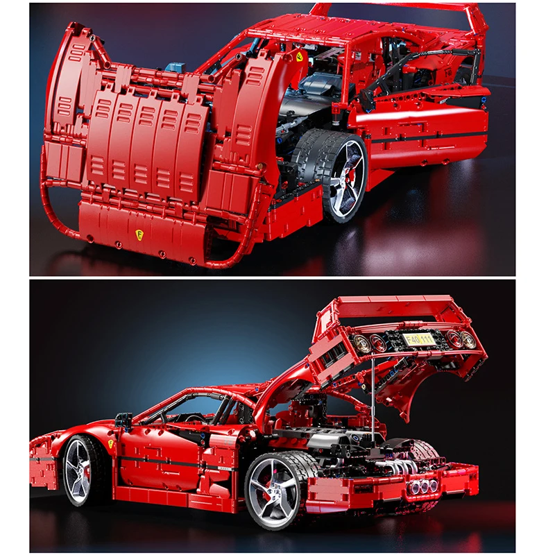 2023 New 4026pcs MOC Technical City Classic Sports Car F40 Building Blocks Model Supercar Bricks Toys for Boys Gift Set