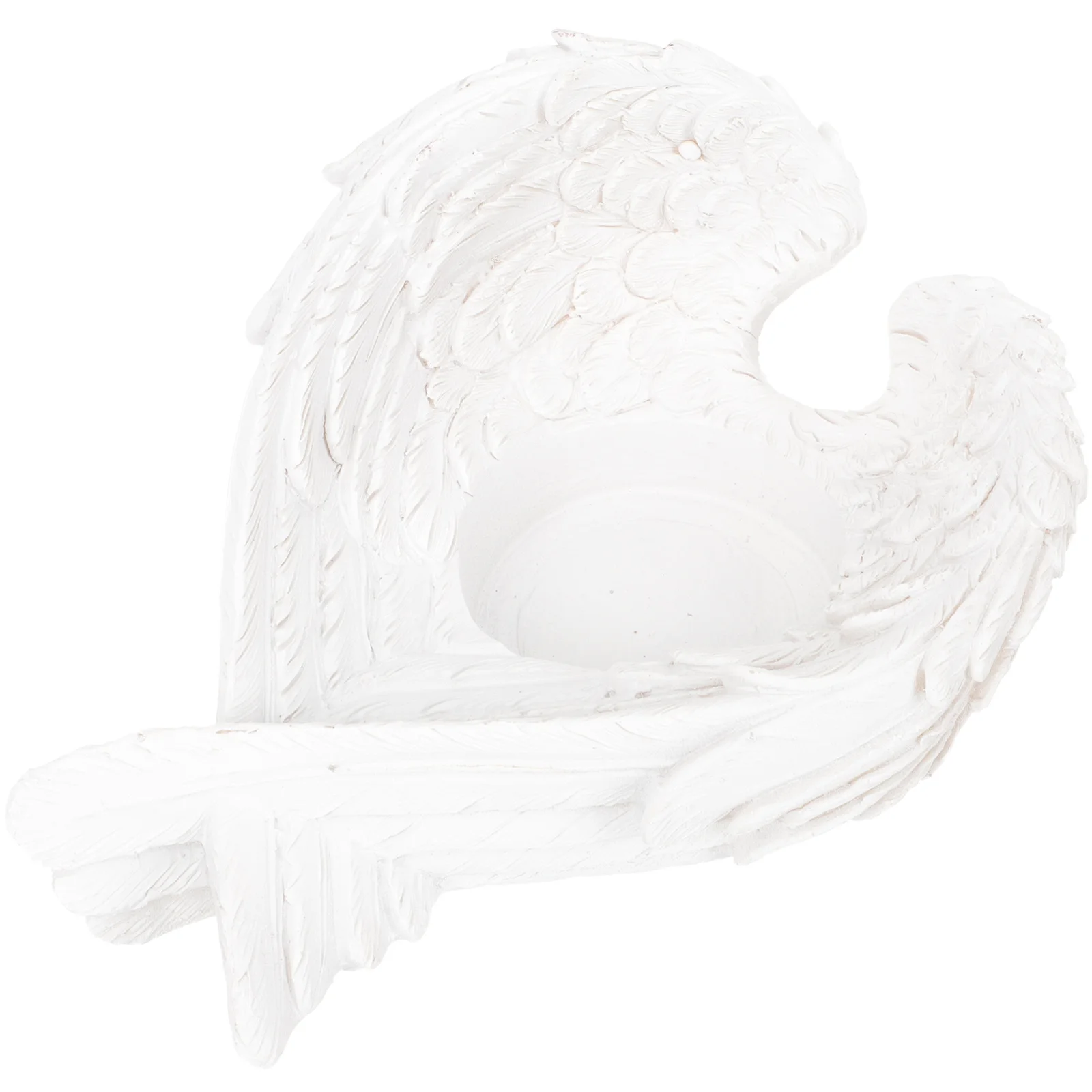 

Angel Wings Resin Tealight Holder Votive Prayer Candlestick for Home Bedroom Decor Tabletop Decoration Ornament Gift