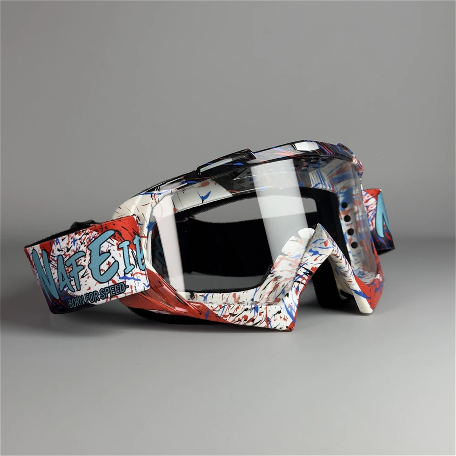 NONE N634 ATV-Brille Dirt Bike Motorrad Motocross MX Reitbrille UV400 Staubdicht Racing Skibrille für Männer Frauen Jugend Kinder 8