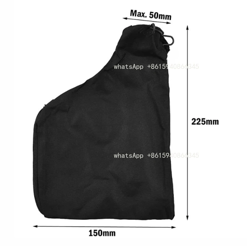 Replacement Anti Dust Cover Bag for Miter Saw 255 Model with Zipper and Wired Adjustable Stand Black Dust Collection Bag