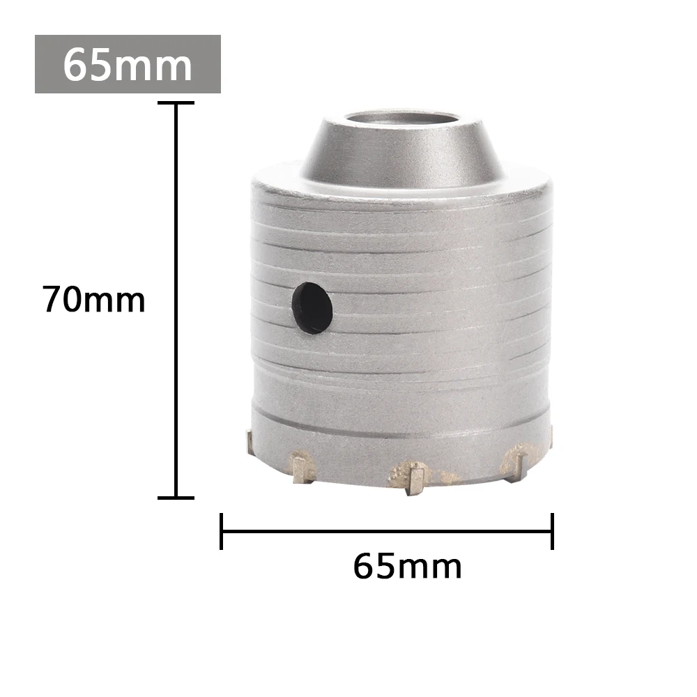 1Pc 30-150mm Boren kroon voor Betonnen Muur Gatenzaag SDS PLUS Hamerboor set met Ronde As Cement Steen Cutter Tool