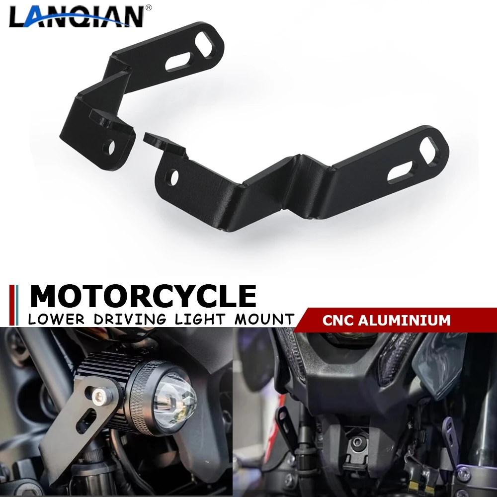 

Motorcycle Auxiliary light bracket Lower Driving Light Mount MT09 Fog Lamp Bracket For Yamaha MT-09 SP 2021 2022 2023 Access