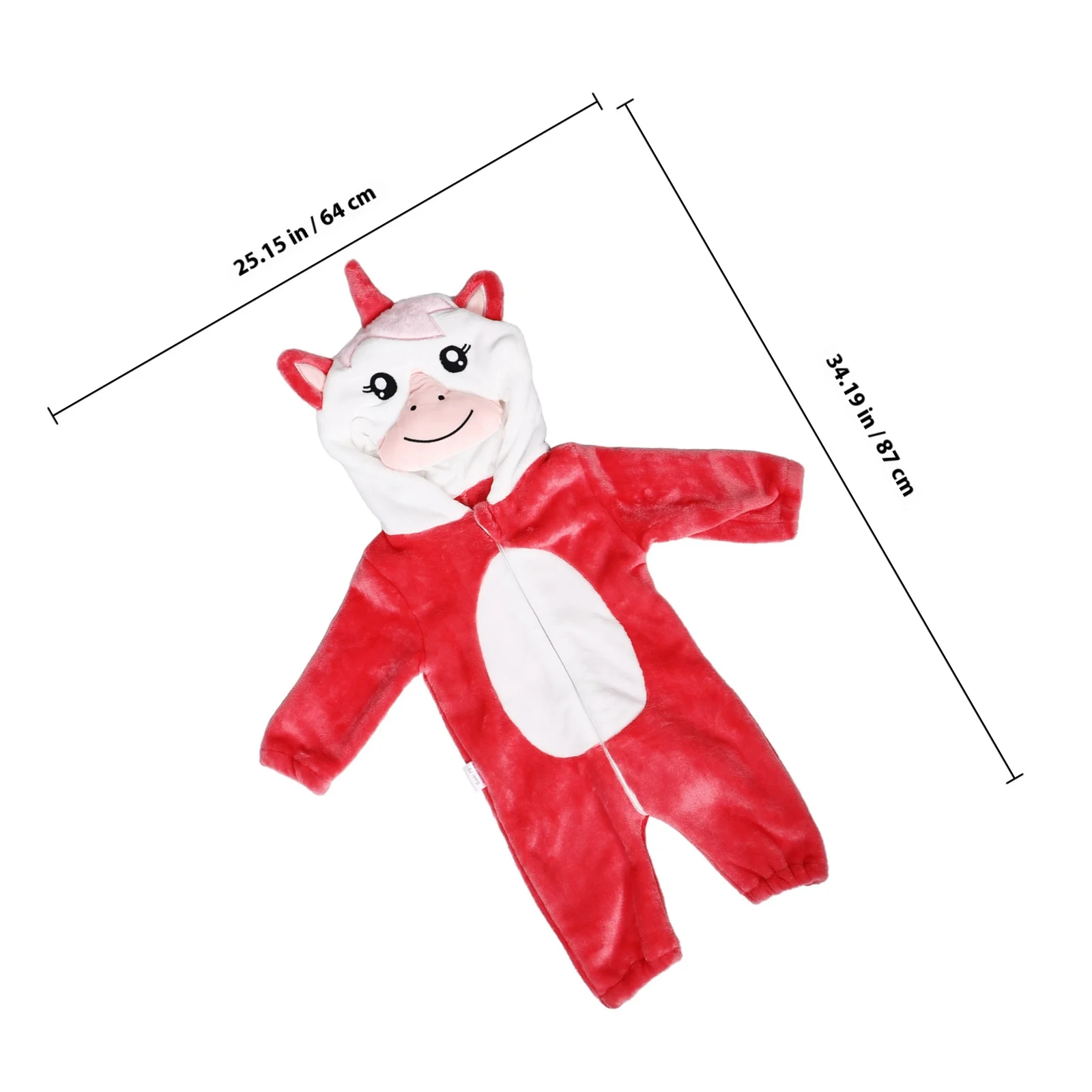 رومبير كارتوني ناعم من الفلانيل للأطفال على شكل وحيد القرن زي مريح للأطفال لحفلات الهالوين وحفلات الأطفال