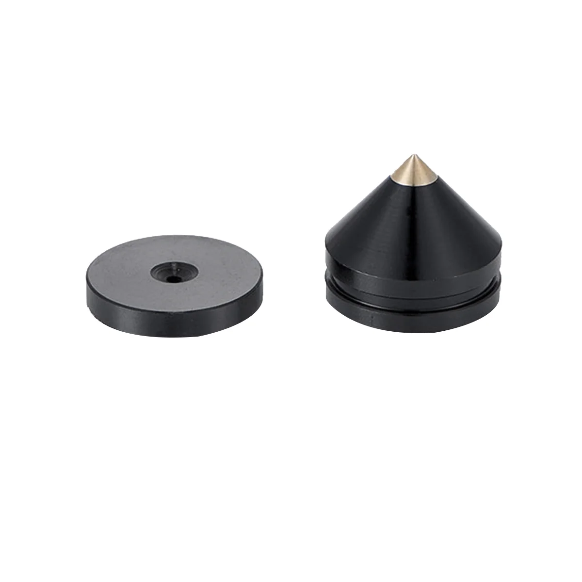 8 Set Speaker Stand Feet Foot Pad Aluminium Alloy Metal Spikes Cone Floor Foot Nail Black