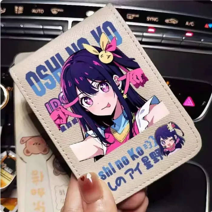 

Anime OSHI NO KO Hoshino Ai Fashion Wallet PU Purse Card Cash Holder Bag Cosplay Gift B1738 Anime