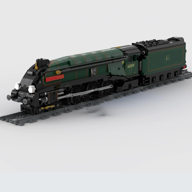 City Car Model MOC Building Bricks A4 BR Green Livery Locomotive Modular Technology Gifts Holiday Assemble Children Toys Suit