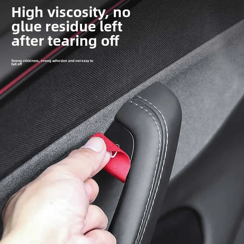 Suitable for the updated versionModelY/3Tesla door switch button patch suede decorative sticker