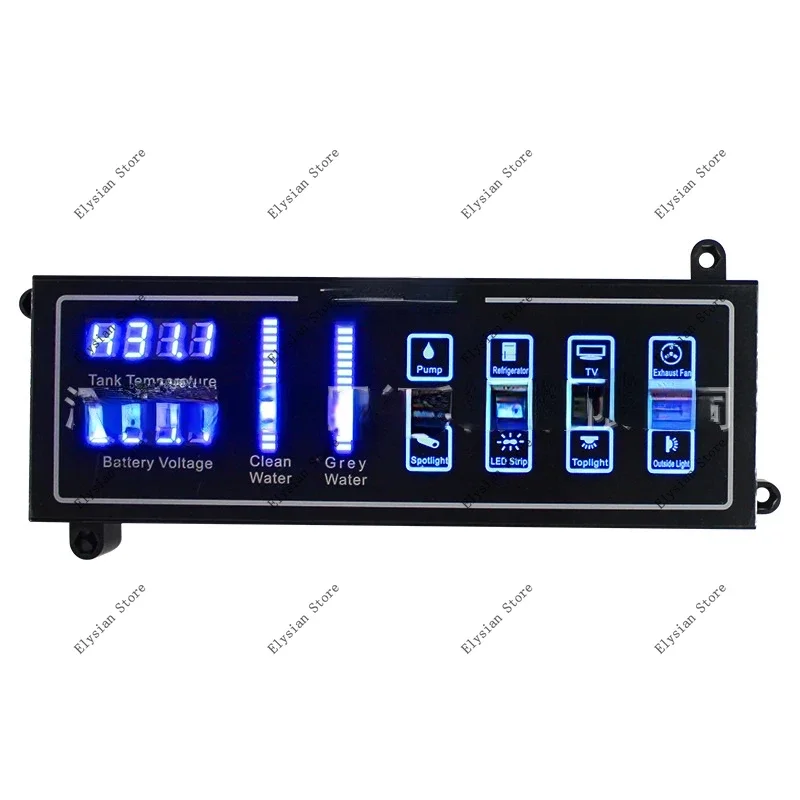 RV Switch Management System 8-Way  with Water Level  Temperature Voltage Display