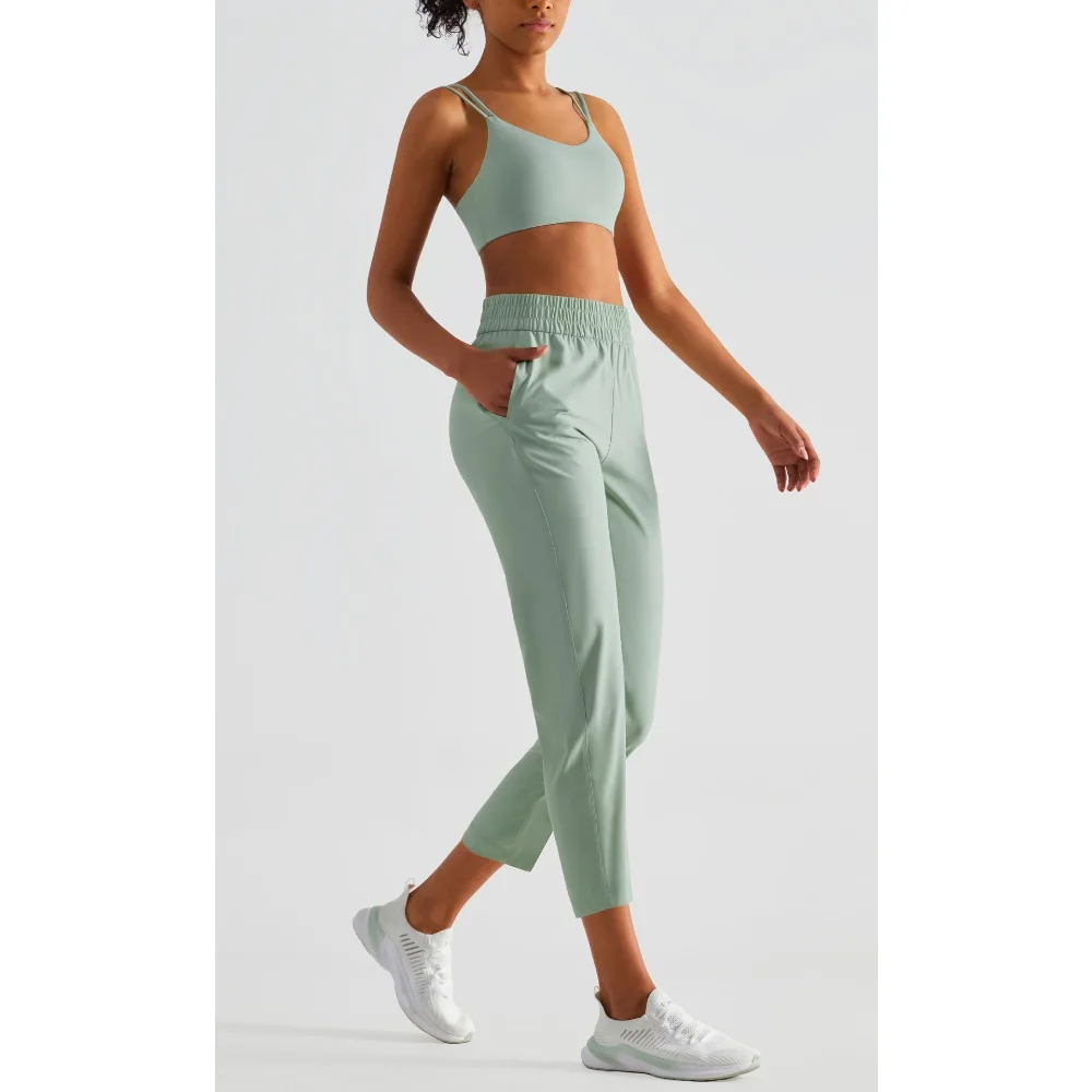 

New Spring and Summer Sports Pants Loose with Pockets Thin and Beautiful Hip Pants Outdoor Sports Fitness Pants