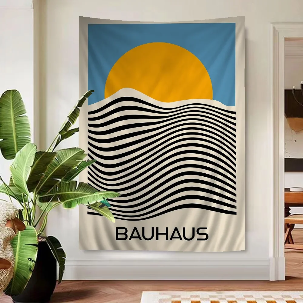 

Bauhaus Modern Simplicity Geometric Anime Tapestry Hippie Flower Wall Carpets Dorm Decor Wall Hanging Home Decor 180X320CM