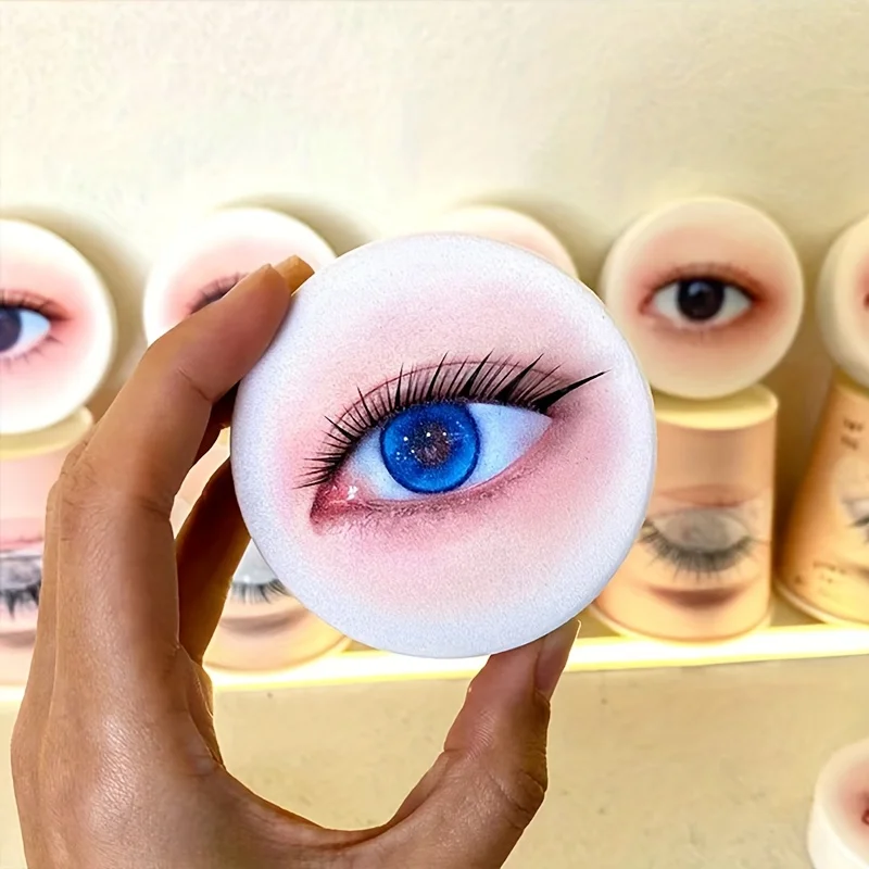 Placa de práctica de injerto de pestañas, modelo de ojo simulado, herramienta práctica de injerto de pestañas, esponjas de práctica para extensiones de pestañas, 3 uds.