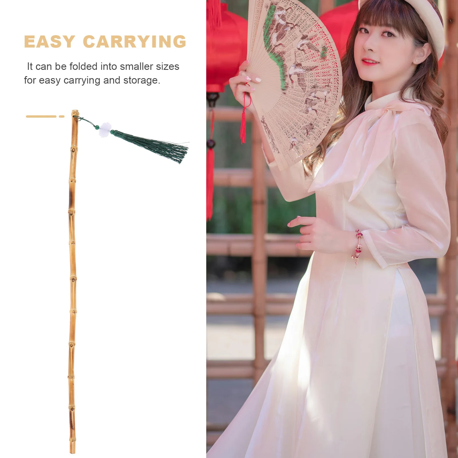 قصب الرحلات القطب خفيفة الوزن قابل للتعديل طول مقبض نونسليب زينة الطالب مسطرة خشبية قياس #5