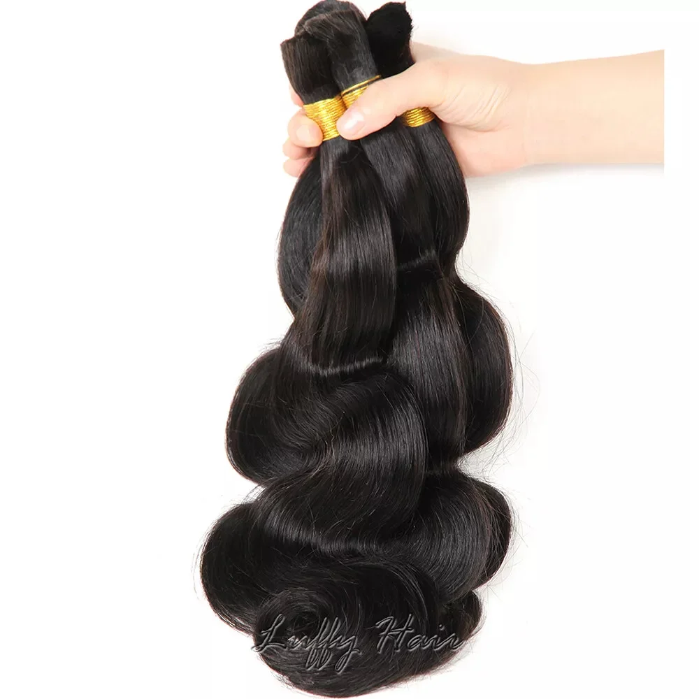 Bulk Braiding Hair 100% Human Hair Body Wave No Weft Extension 16-26 Inch For Woman Real Human Hair Braiding Hair Natural Color