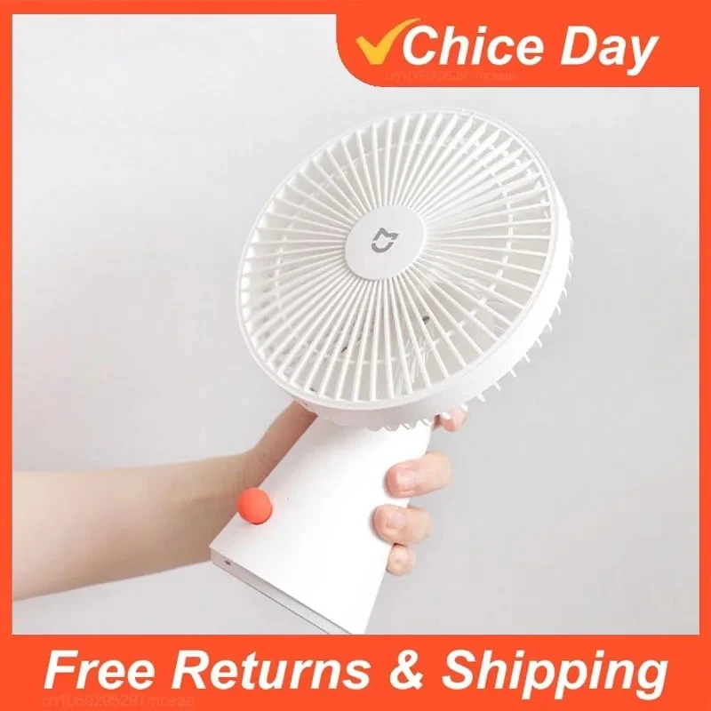 

Портативный настольный вентилятор Mijia, перезаряжаемый USB-вентилятор, мини-электрический вентилятор, беспроводной вентилятор для охлаждения воздуха для студентов, для офиса