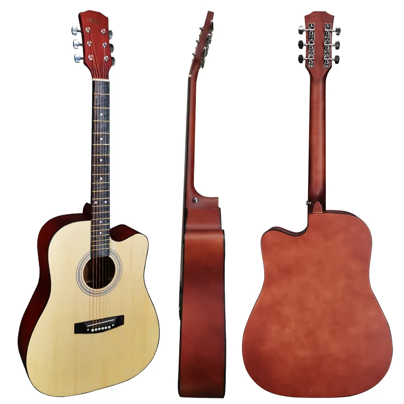 

Cheap price 41 inch cutaway electric acoustic guitar for sale