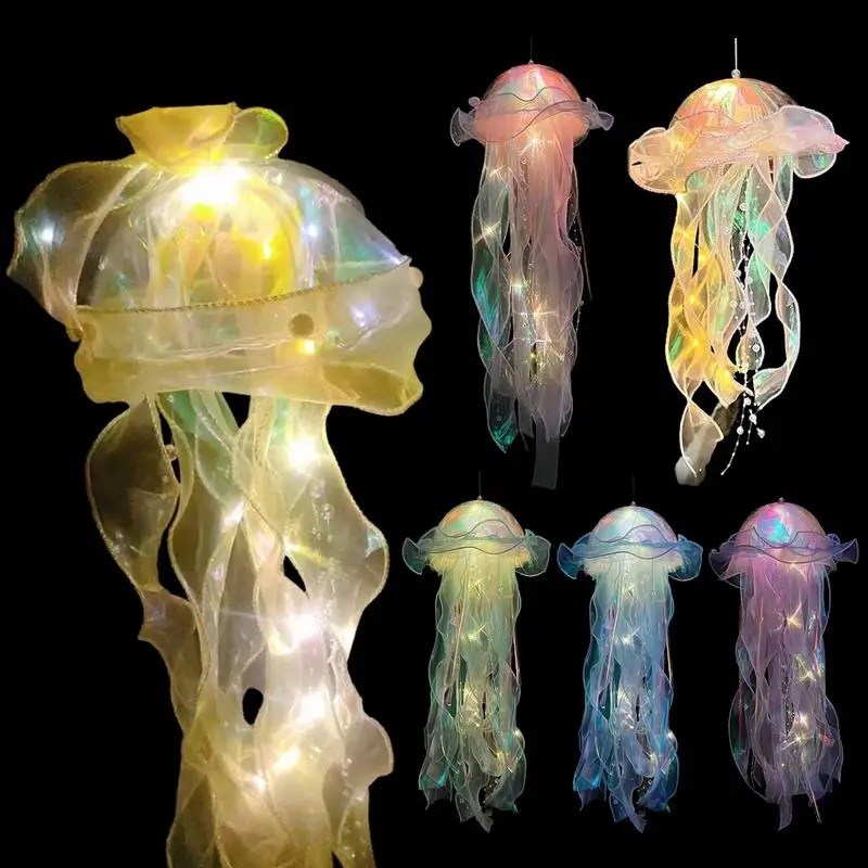 

Jellyfish Lanterns luminous jellyfish shaped lights bedroom home decoration lights Ocean Theme Decor Party Decorations