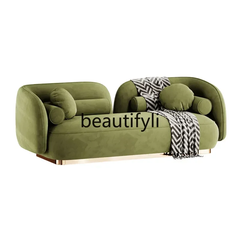

02New postmodern creative fabric sofa