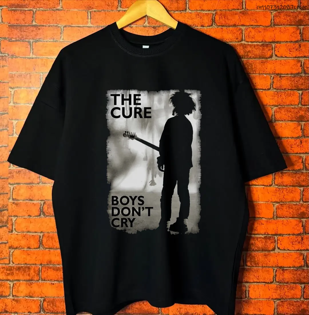 

Men Women The Cure Vintage Print T-Shirt Comfortable Breathable White Casual Daily Wear Short Sleeve Tee for Adult Retro Rock