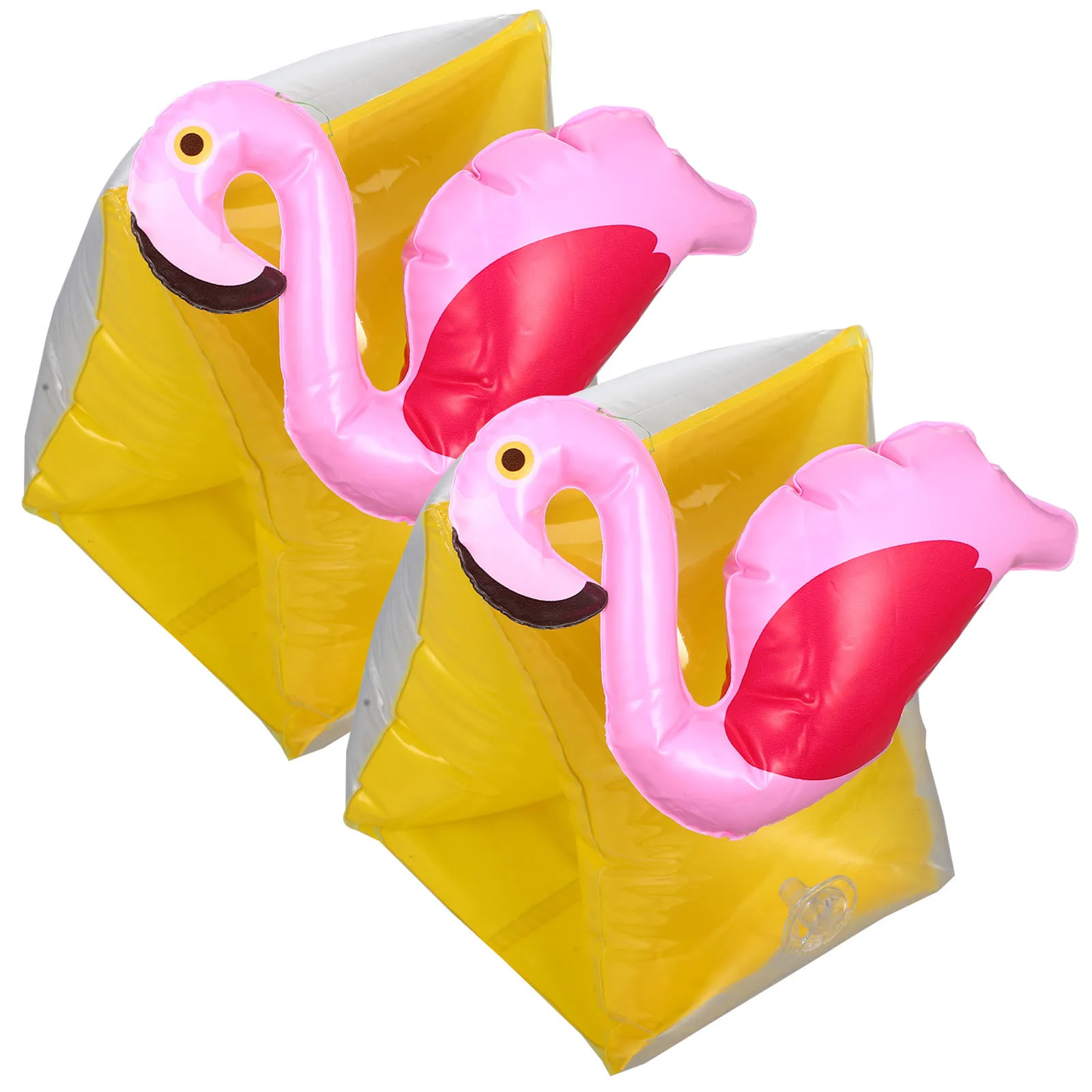2 قطعة ذراع فلامنغو يطفو الاطفال نفخ السباحة الأكمام الذراع العائمة خواتم بركة السباحة اكسسوارات الاستخدام في الهواء الطلق #2