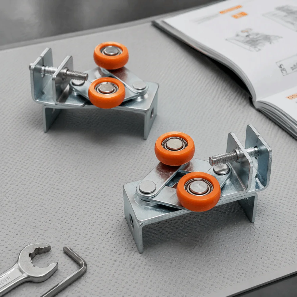 Diamond Shape Display Stand Adjuster Rhombic Rubber Wheel Clamping Device Adjustable Tile Sample Display Stand Show Stand