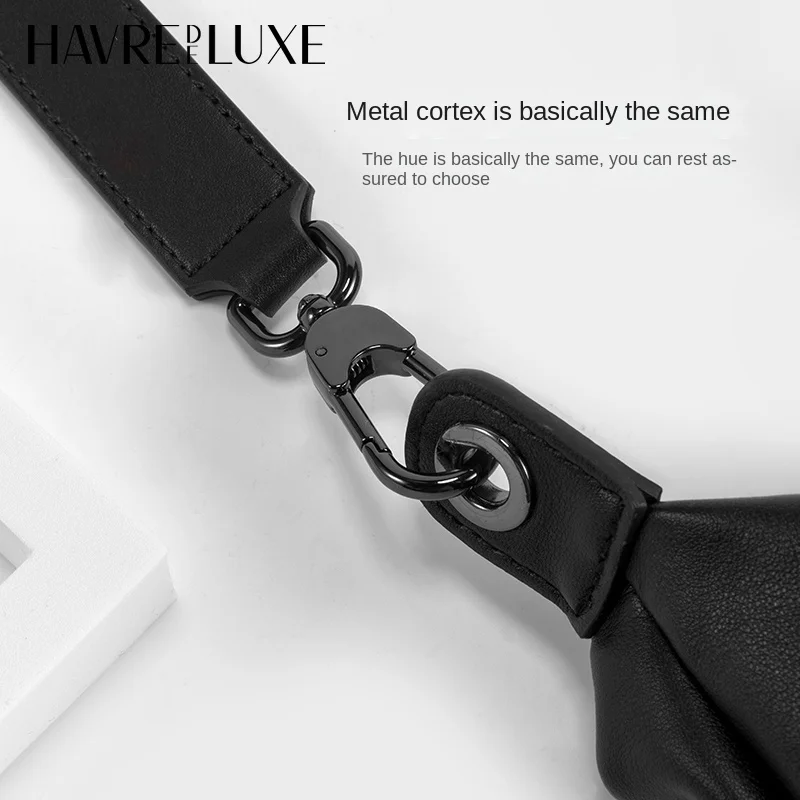 HAVREDELUXE Bag Strap for Longchamp Hobo Armpit Bag Modification Bag Extension Strap Messenger Backpack With Accessories