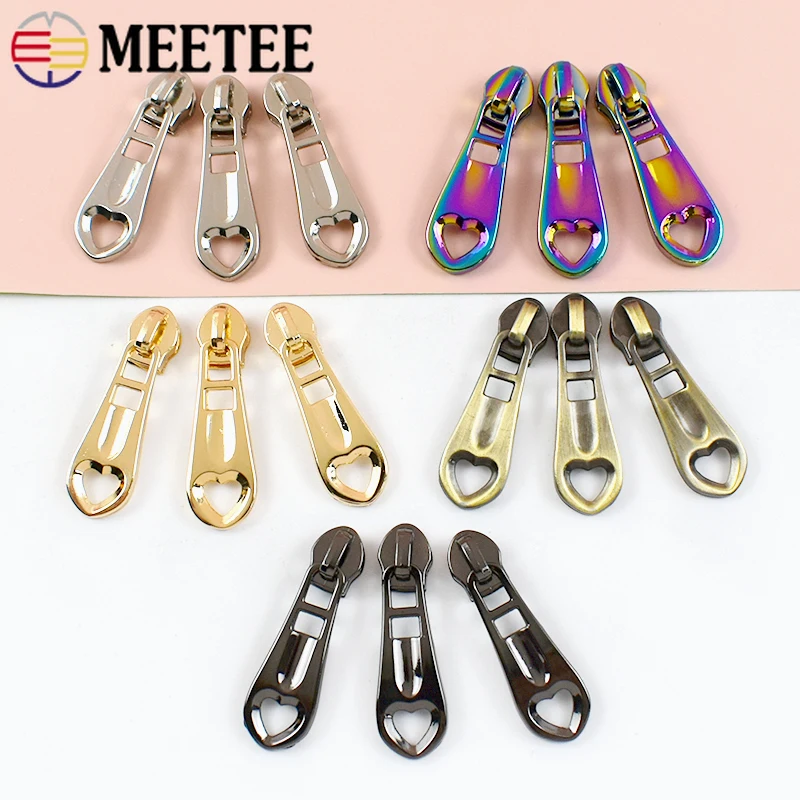 

10/30Pcs 3#5# Nylon Zippers Slider Jacket Luggage Replace Zipper Puller Pocket Bag Closure Zips Repair Kits Hardware Accessories