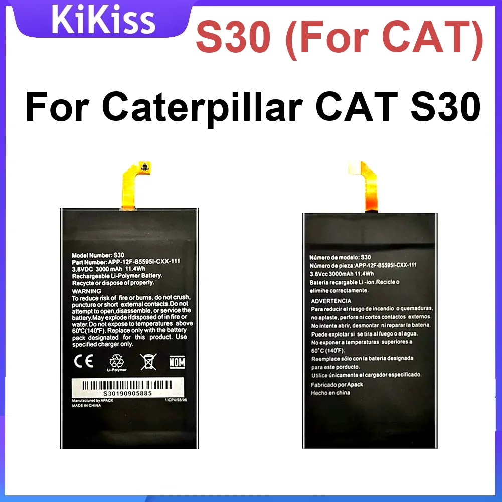 

Long-Lasting Premium S30 3000Mah Mobile Phone Battery For Caterpillar Cat