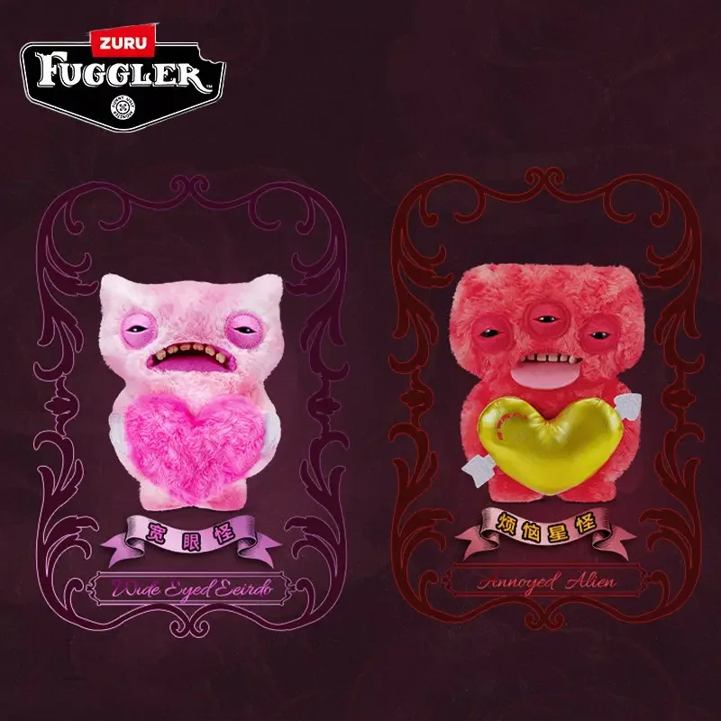 

Плюшевая кукла Fuggler Love с большими глазами, мягкая коллекционная игрушка-зверюшка, подарок на День святого Валентина