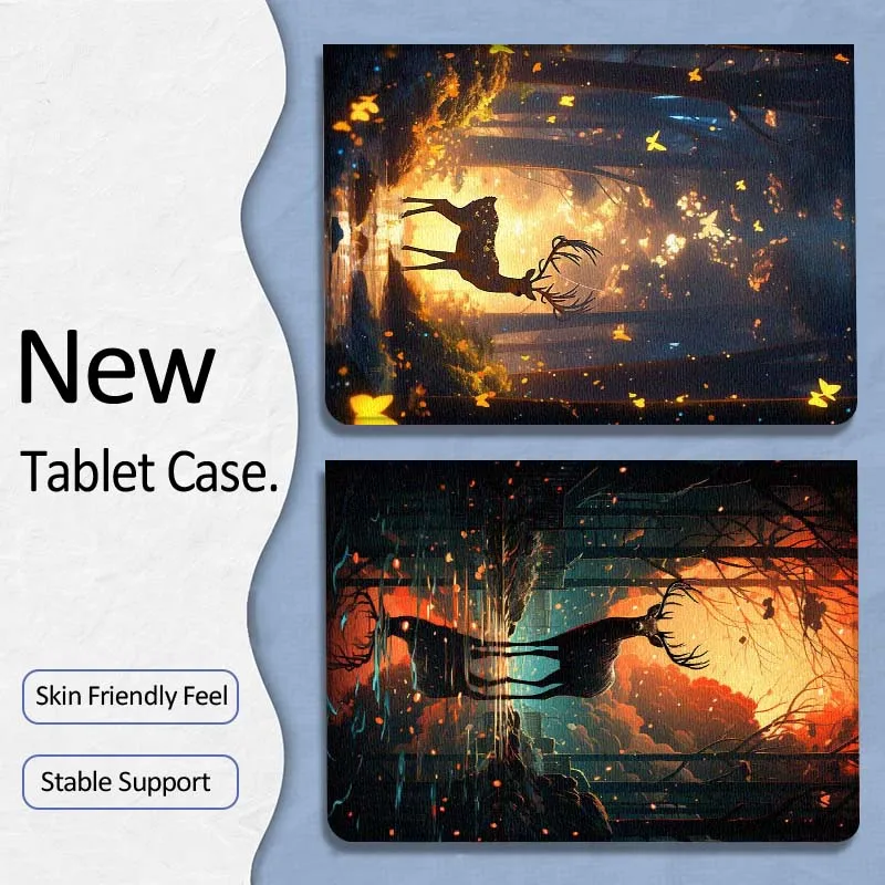 

Popular Deer Forest Sunset For Samsung Galaxy Tab A7 A A8 A9 A11 S6 S11 10.1 10.4 10.5 Inch Lite PLus Soft Tablet Case Gift