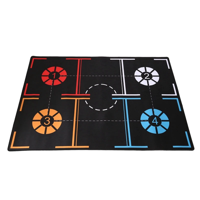 2X Standard Basketball Training Mat Non-Slip Foot Practice Mat Dribble Control Auxiliary Footstep Mat 108 X 76Cm