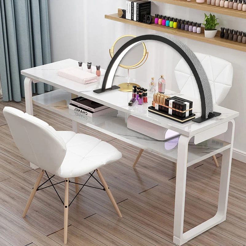 50W Half Moon Nail Lamp Desktop Embroidery Nail Arc Fill Light U Shape Eyelash Tech Lamp LED Portable Beauty Salon Table Lamps