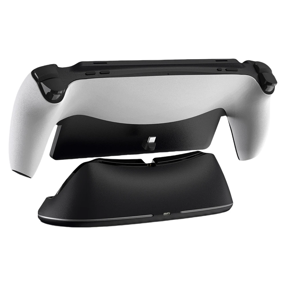 Charging Dock Station for Playstation Portal Console Charger Stand Base Holder for PS5 Portal with RGB Light and Type-C Adapter