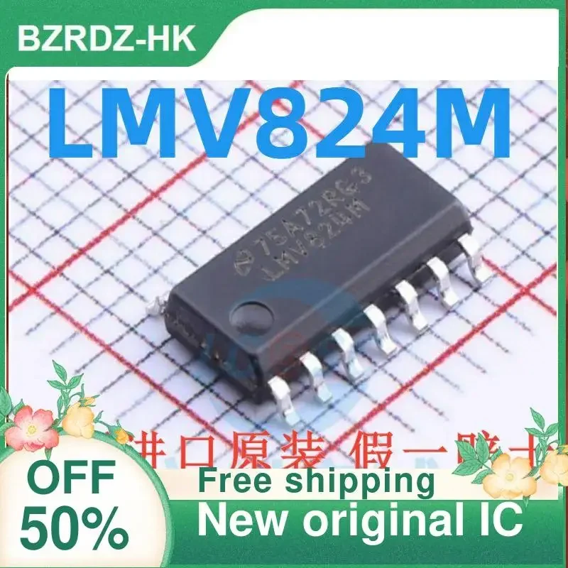 10PCS LMV824 LMV824M LMV824MX SOP14 New original IC