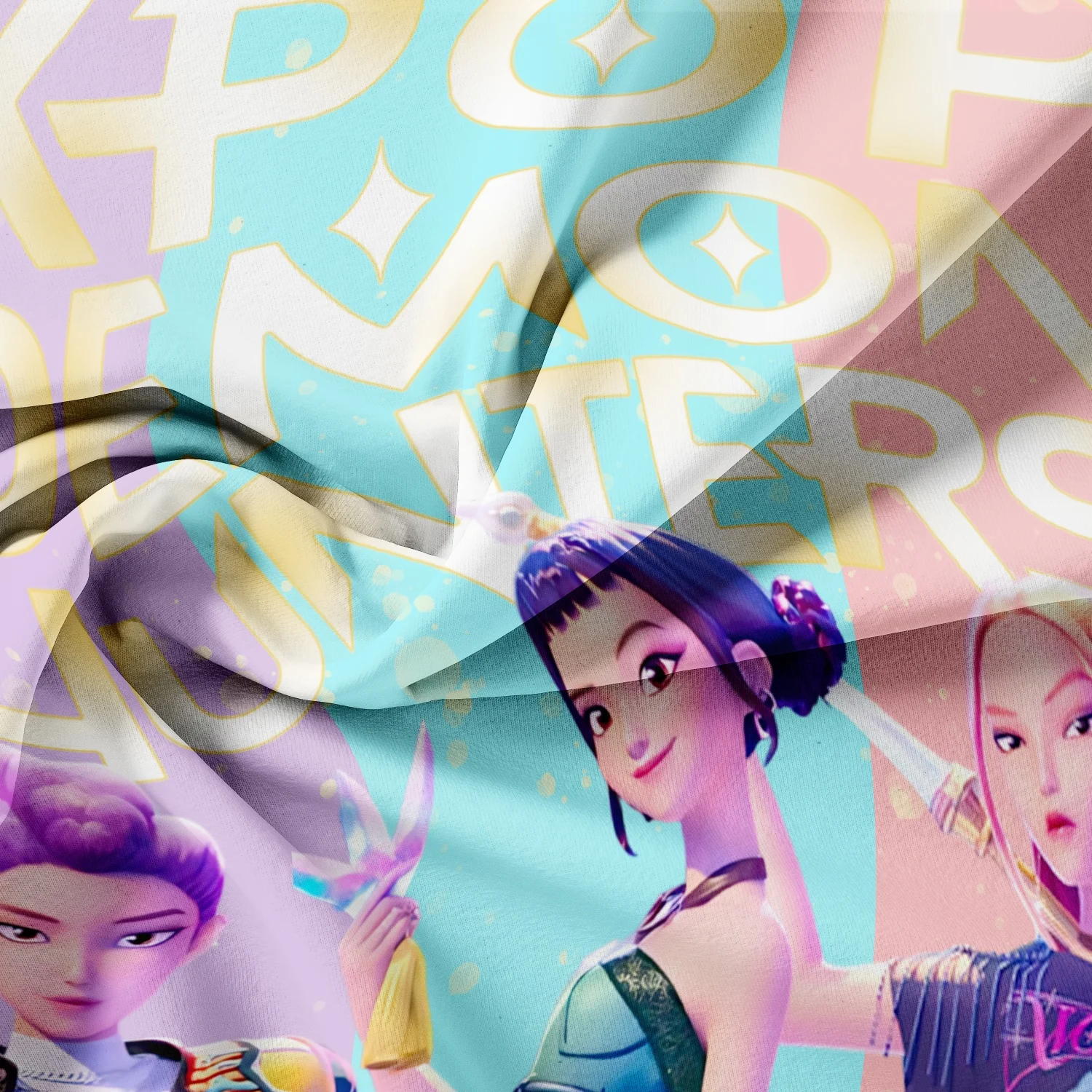 3 قطع من غطاء لحاف بنمط K-Pop Demon Hunters، يتضمن غطاء لحاف واحد و2 كيس وسادة، مناسب لغرف النوم وهدايا مروحة الفنادق