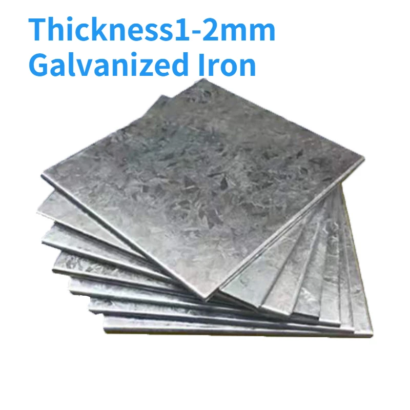 

1pc Zinc Galvanized Iron Sheet Cold Rolled SPCC Sheet Laser Cutting Bending Processing Custom T=1-2.5mm L=300-400mm W=300-400mm