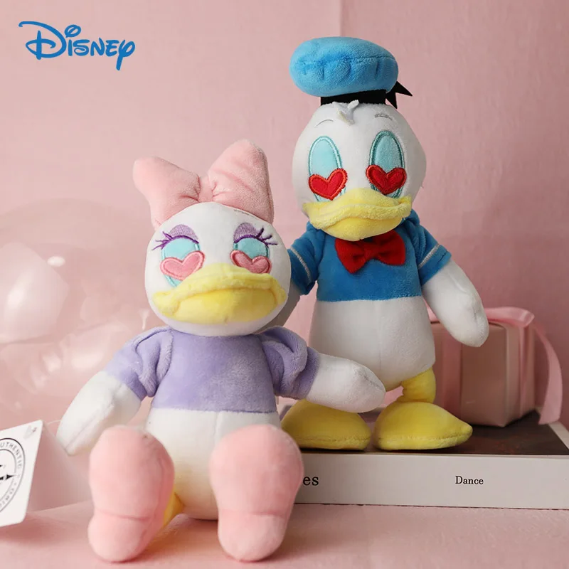 20cm Disney Donald Duck Daisy Cute Plushies Toys Set Mickey Mouse Clubhouse Kids Doll Girls Kawaii Stuff Holiday Gifts For Child