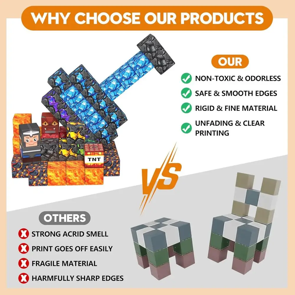 Juego de construcción magnética: imanes Fidget de 300 piezas para niños, juguetes STEM para niños pequeños, regalos de Navidad