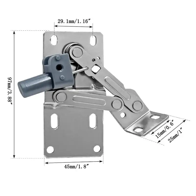 2pcs Kitchen Cabinet Tip-Out Trays Hinges Self-Closing 45 Degree Pivot Hinge For Sink Drawer Bathroom Organizers Shoe Cabinets