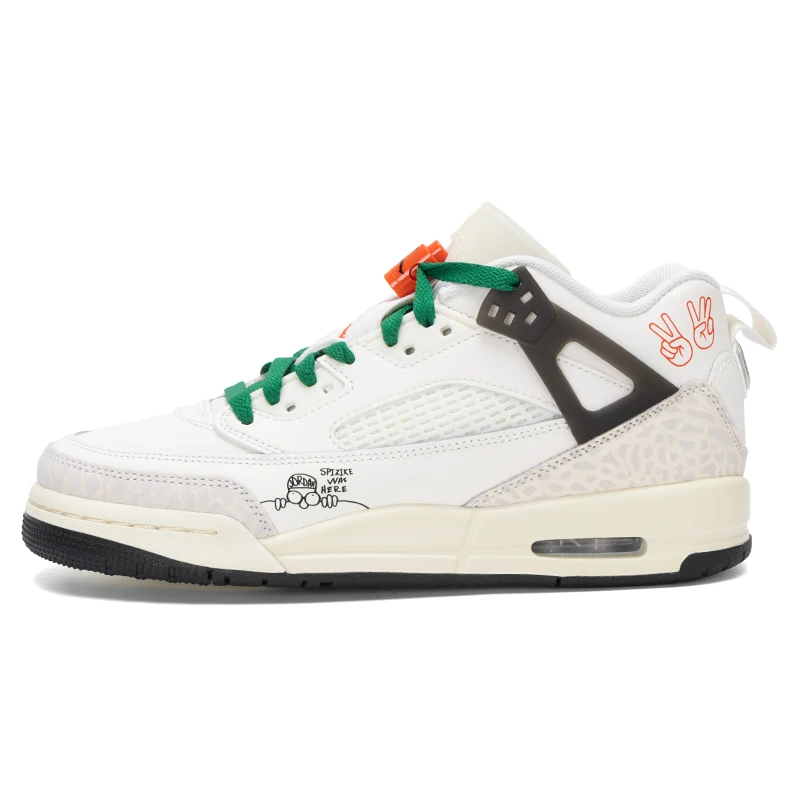 Zapatillas Nike para mujer, zapatillas para niños grandes, zapatillas Jordan Spizike Low (Gs), entrenamiento de juegos real en la corte, amortiguación, zapatillas de baloncesto resistentes al desgaste Hq1670-183