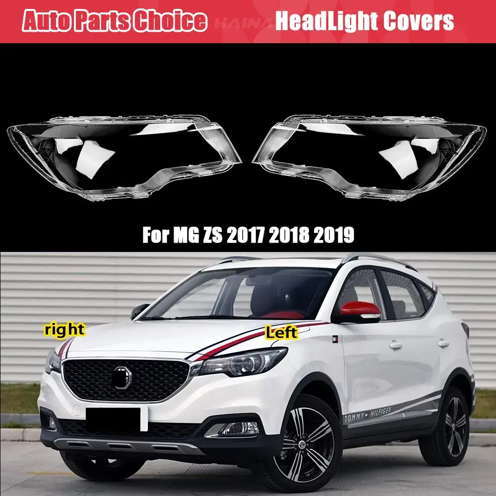 

Car Front Headlight Cover For MG ZS 2017 2018 2019 Glass Headlamp Transparent Lampshade Lamp Shell Auto Lens Caps Lampcover