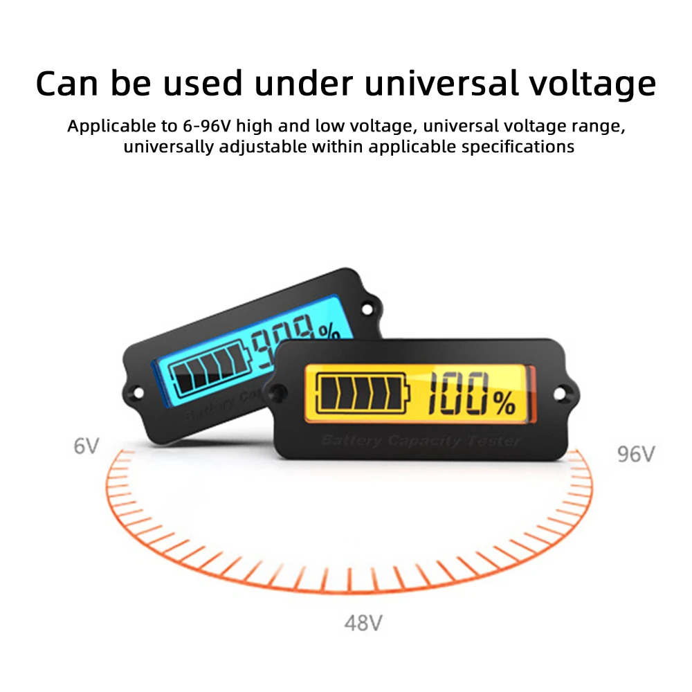 Imagem -03 - Lítio Li-ion Lipo Indicador de Capacidade da Bateria 1248v 3s 3s15s Ajustável Chumbo-ácido Power Display Voltímetro Amperímetro Ly6w