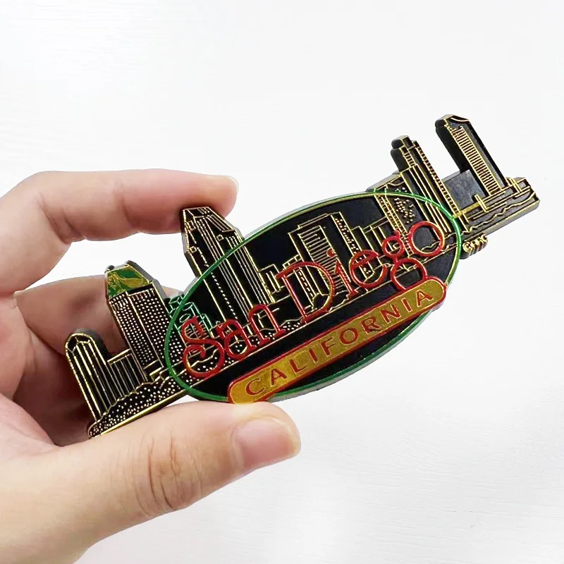 

United States California San Diego Architectural Landscape Magnetic Fridge Magnet Travel 3d Commemorative Decorations