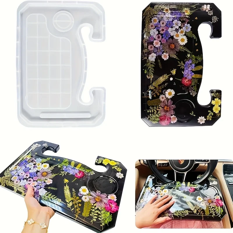 

Силиконовая форма для настольной смолы автомобиля, которая может использоваться для комплектов литья из смолы, форма для лотка рулевого колеса, закалка смолы своими руками P