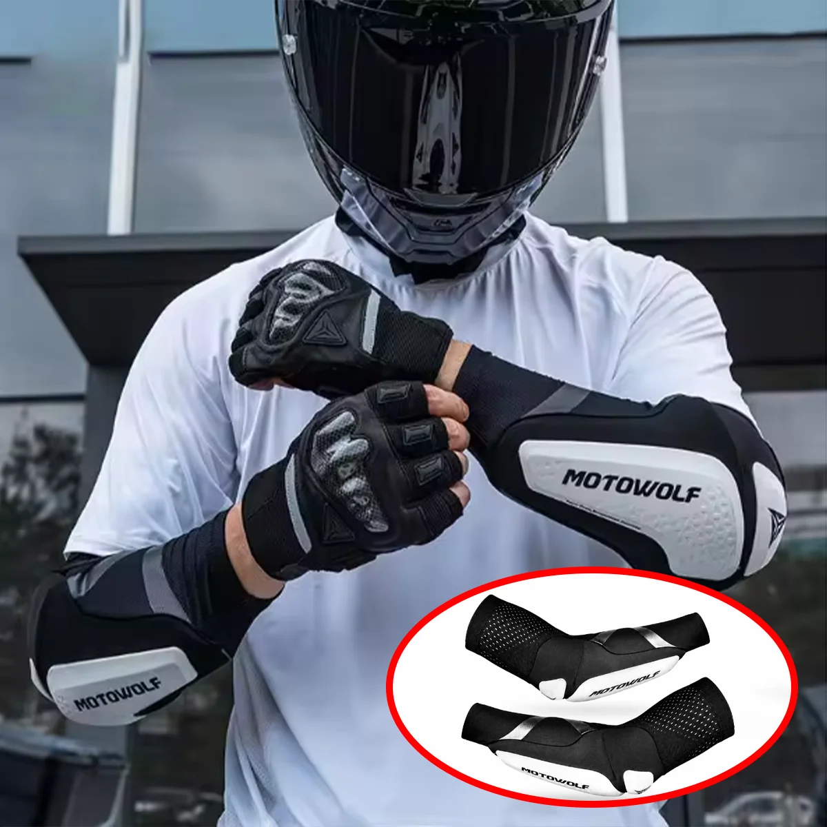Mountain Biking Elbow Pads - واقيات مرفق للدراجات النارية قابلة للتنفس،
